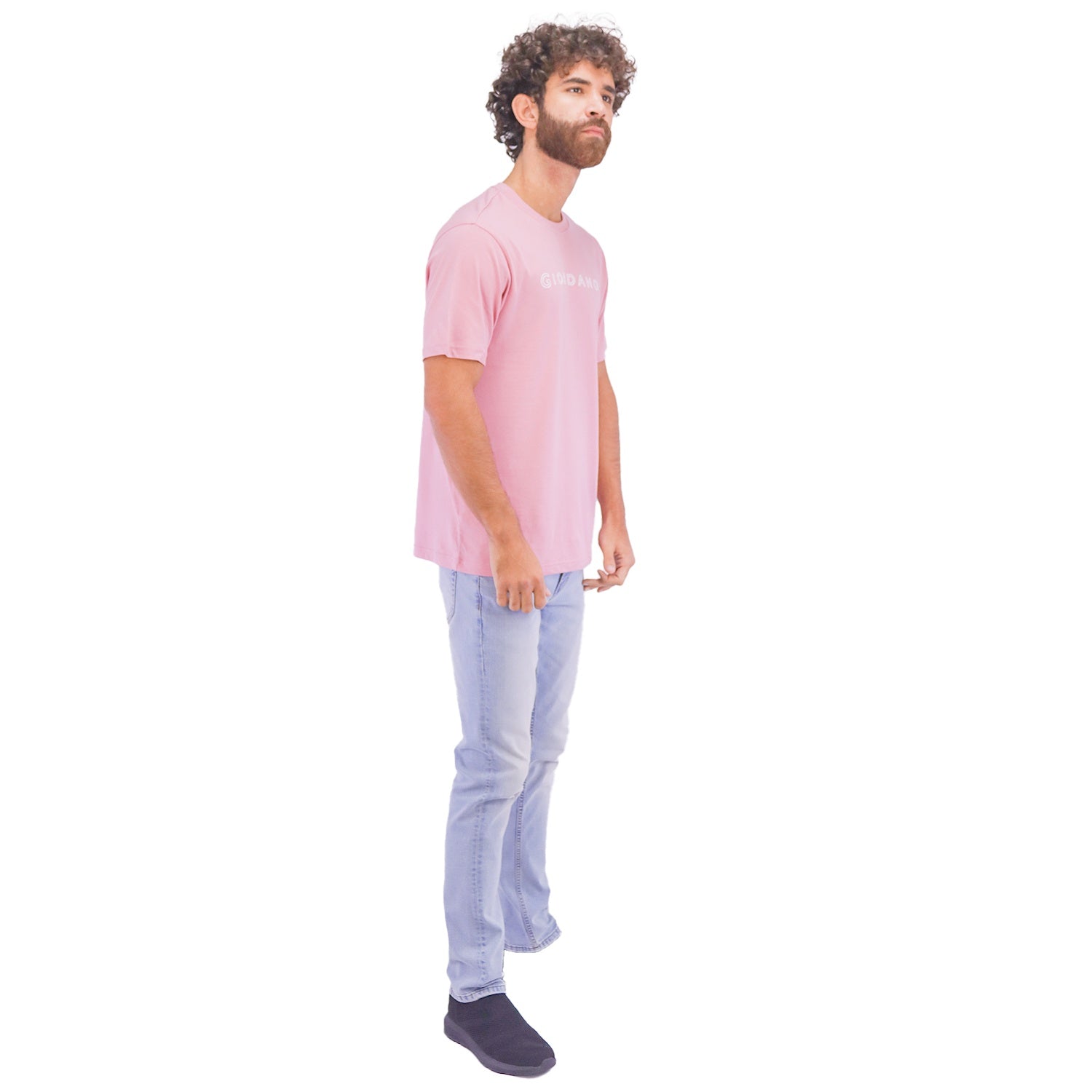 Men's ME Signature Print Tee - Pink - Giordano Online