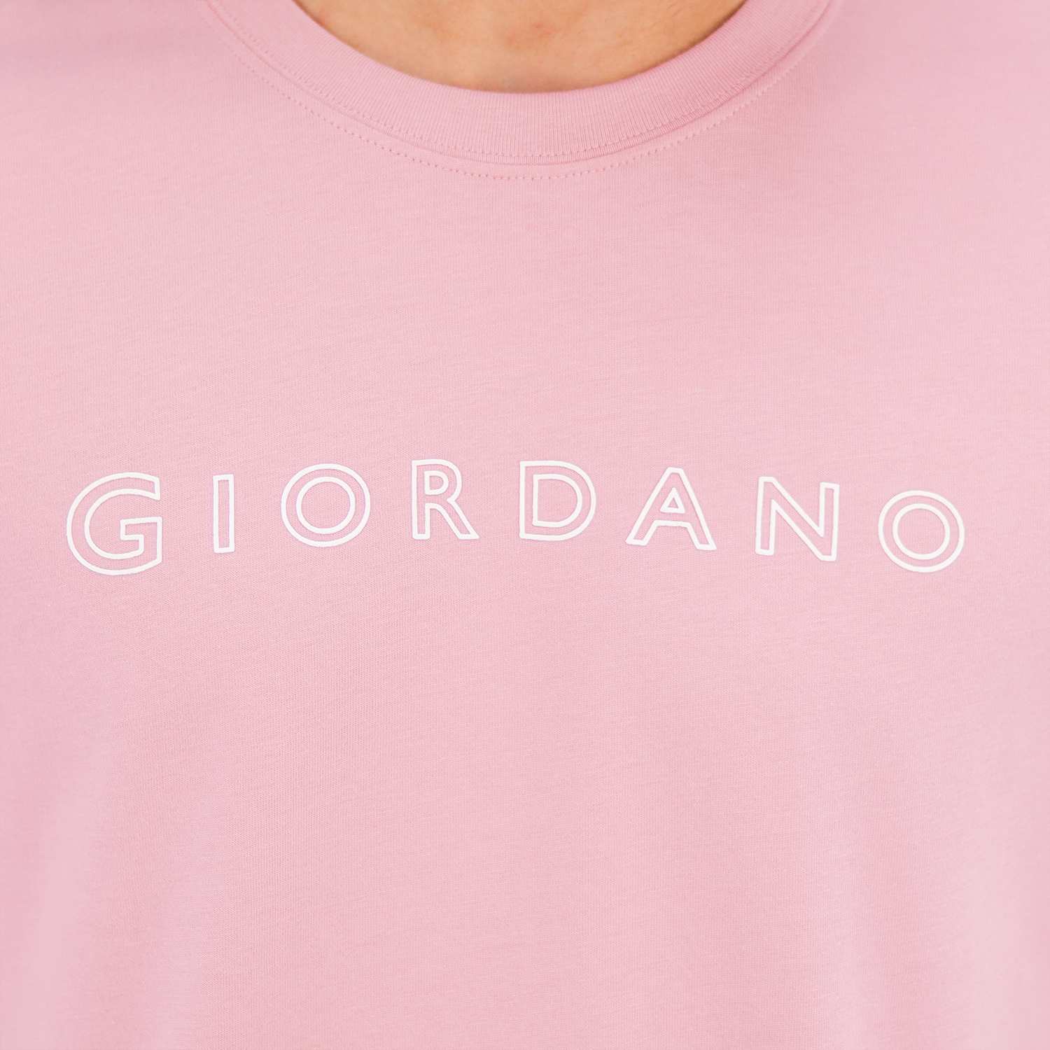 Men's ME Signature Print Tee - Pink - Giordano Online
