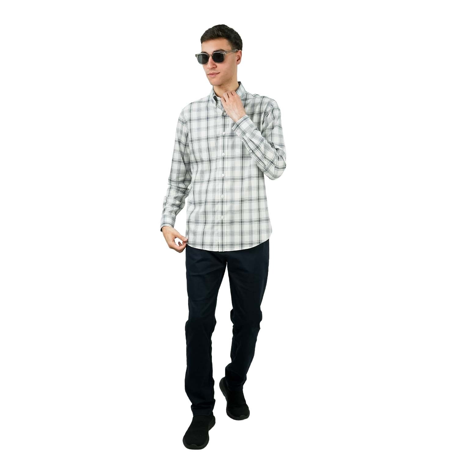 Men's Oxford Long Sleeve Shirt - Giordano Online