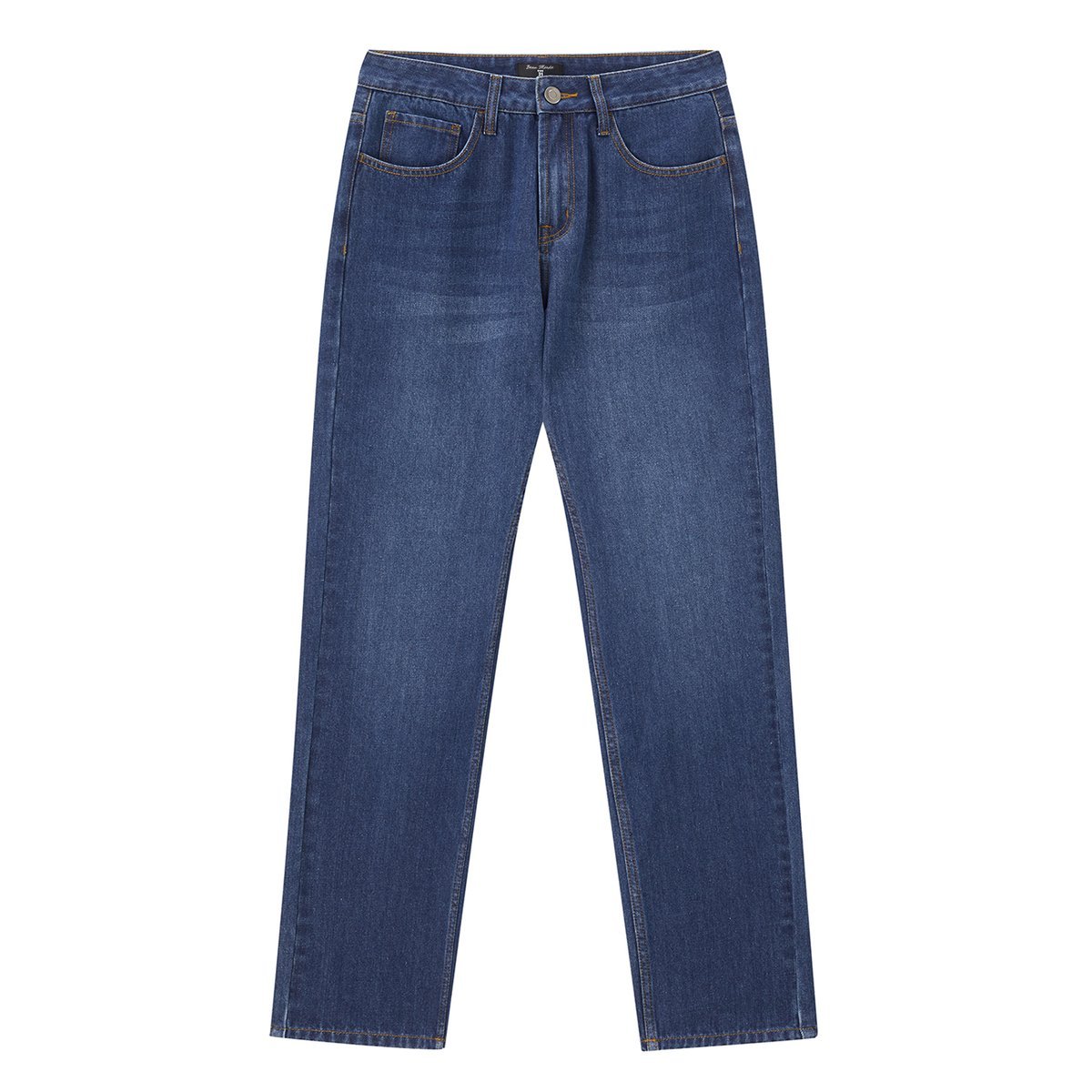 Men’s Regular Fit Mid Rise Elastic Waist Denim Jeans | Online Exclusive - Giordano Online