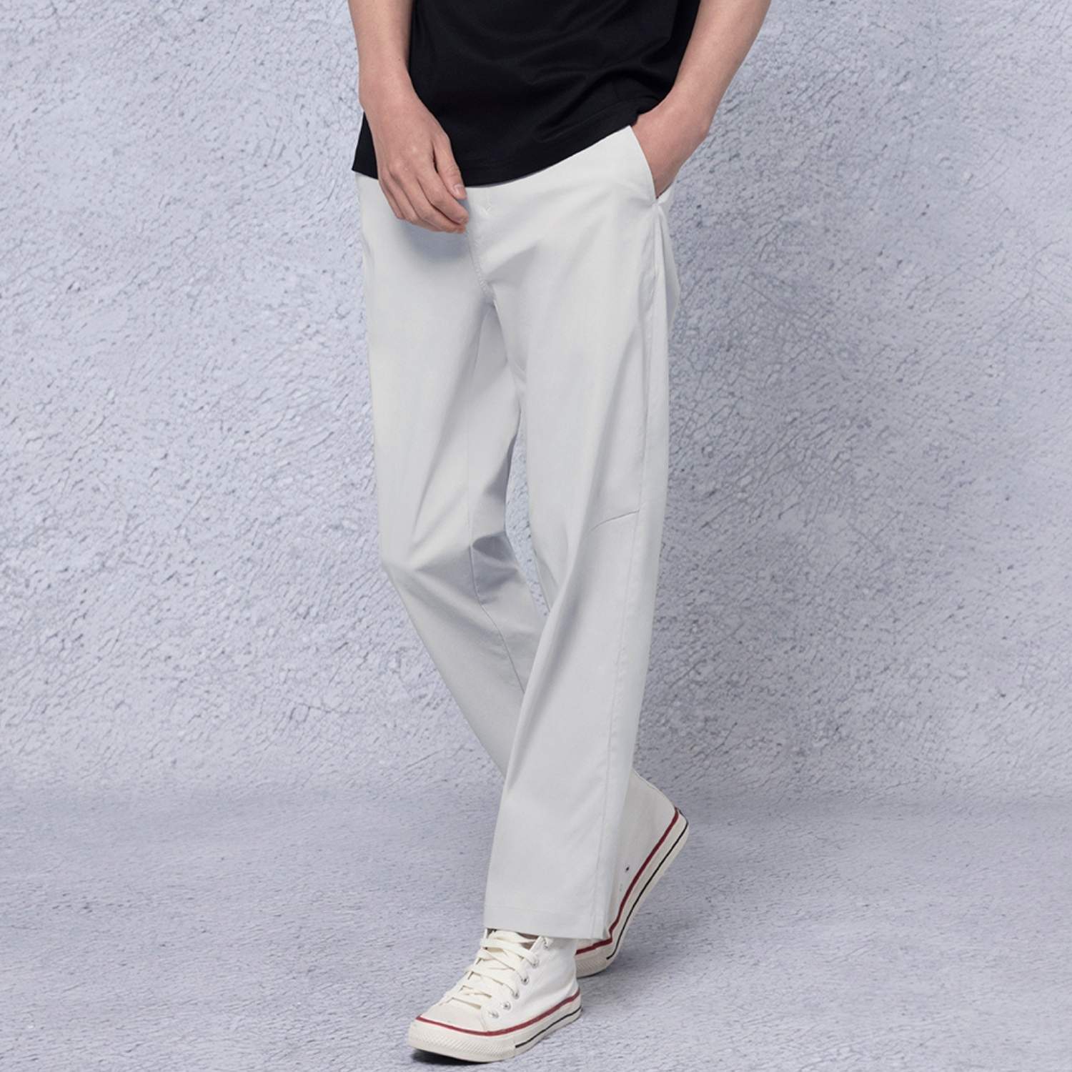 Men's Regular Tapered Khaki Pants - Giordano Online