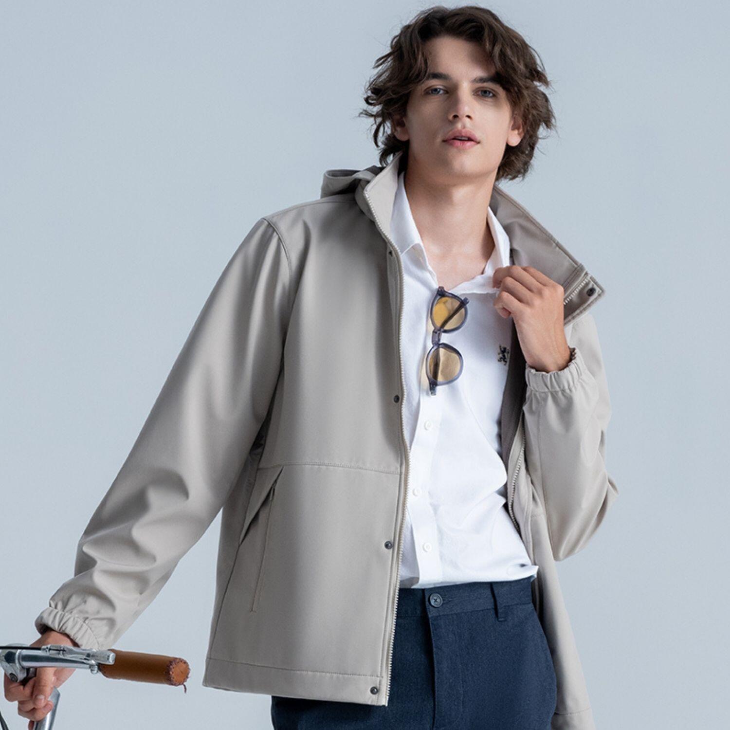 Men's Regular Zipper Long Sleeve Jacket - Giordano Online