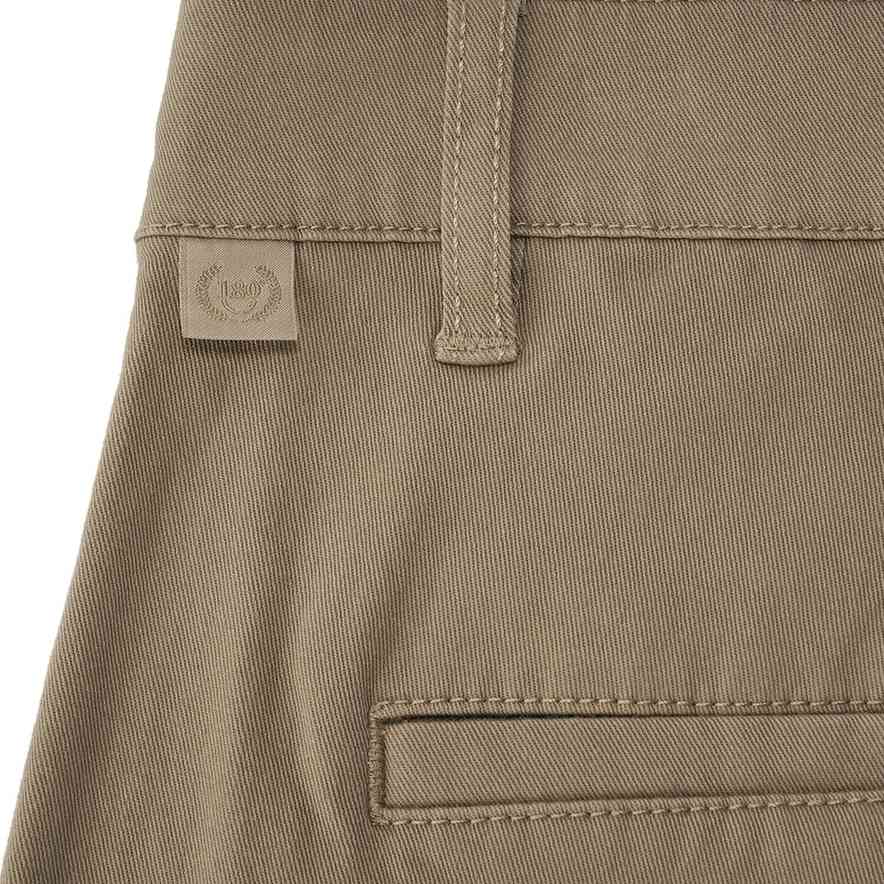 Men's Relax Straight Stretch Twill Khakis - Khaki - Giordano