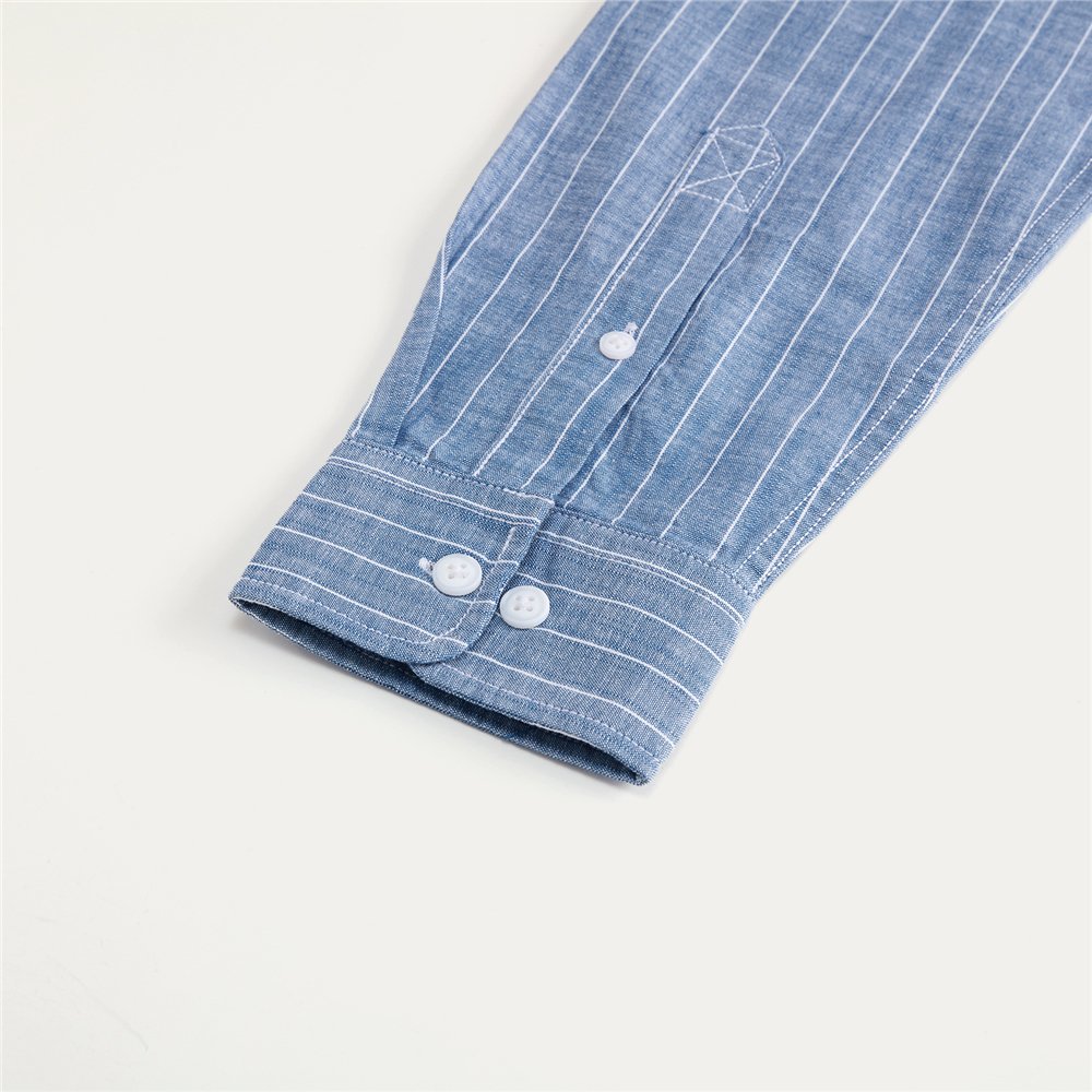 Men's Relaxed Fit Cotton Chambray Shirt - Giordano Online