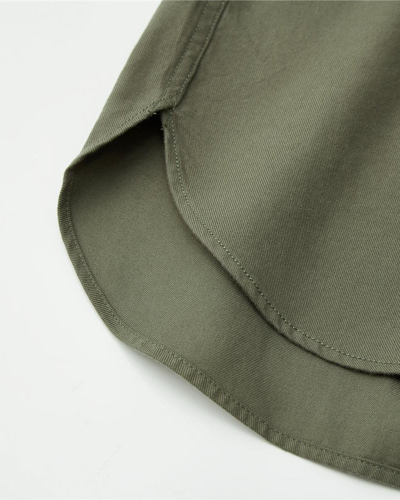 Men's Relaxed Fit Cotton Twill Long Sleeve Shirt - Giordano Online