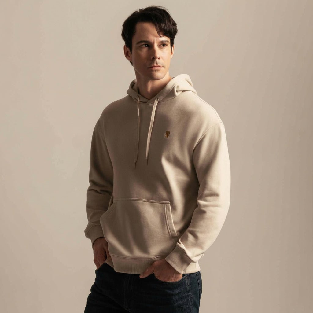 Men’s Relaxed Fit French Terry Hoodie - Giordano Online