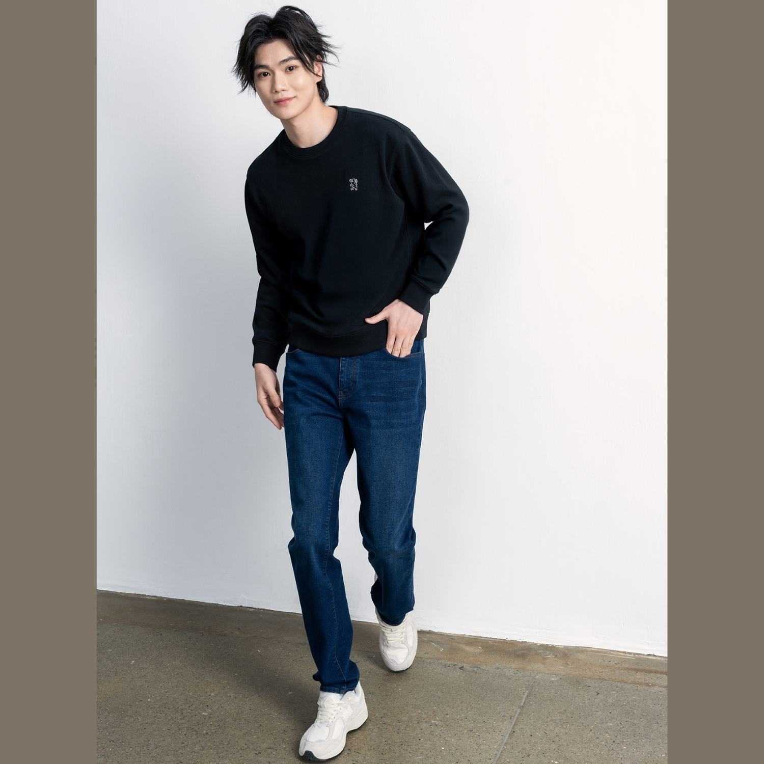 Men's Relaxed Fit French Terry Sweatshirt - Giordano