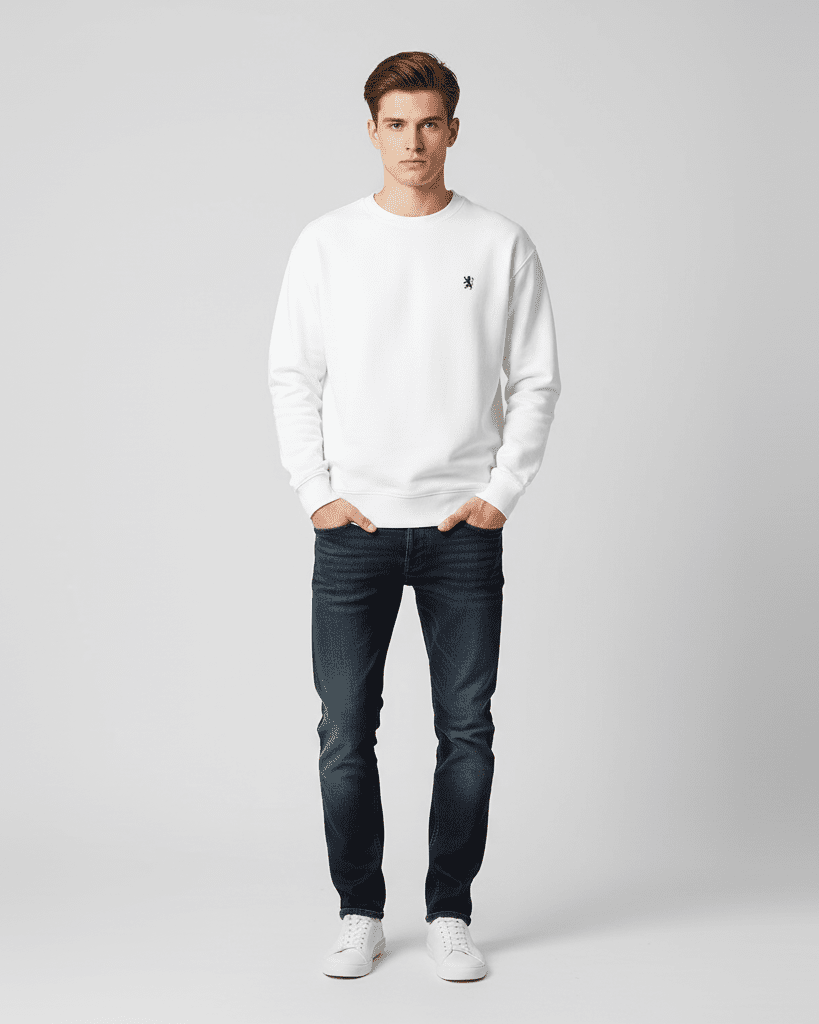 Men's Relaxed Fit French Terry Sweatshirt - Giordano Online