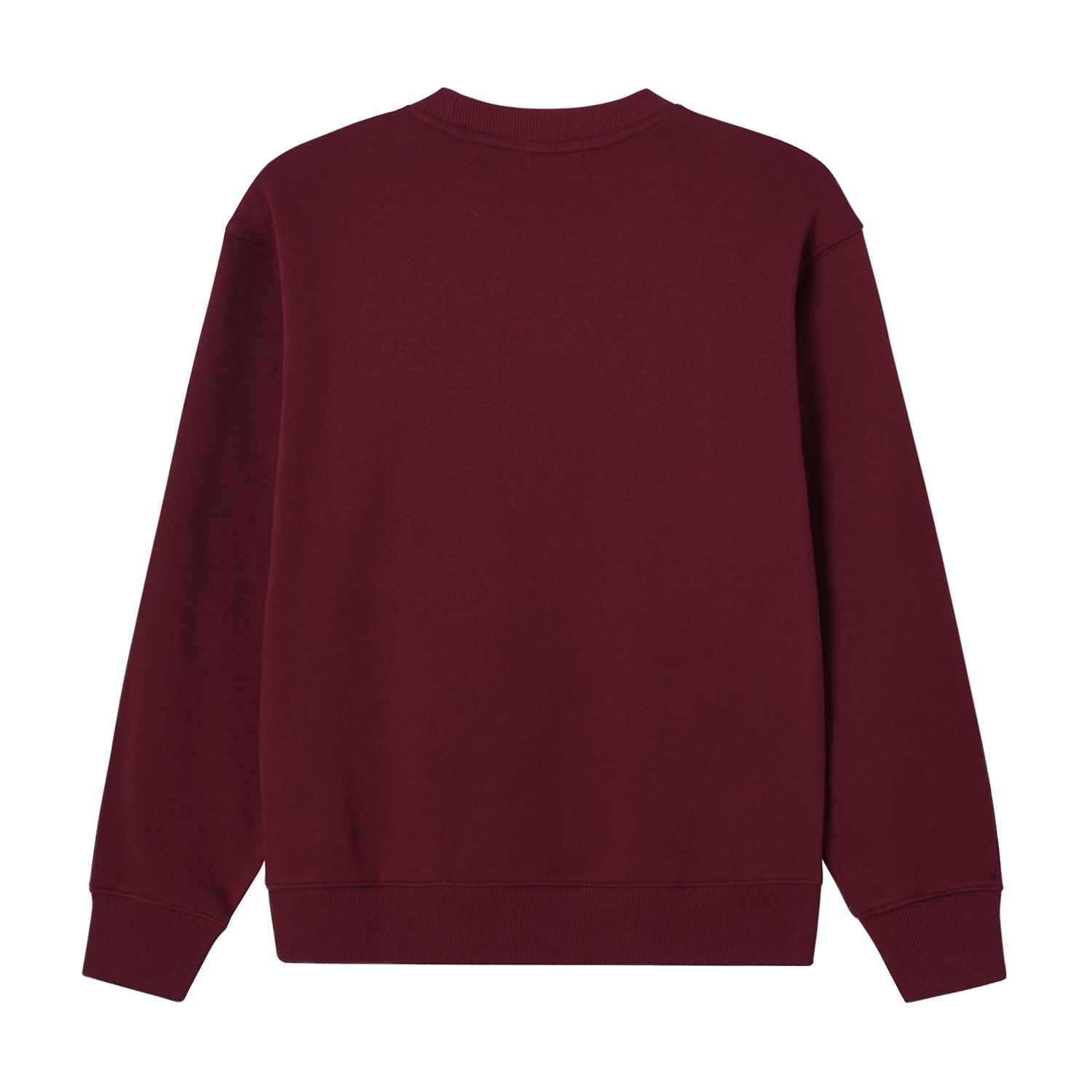 Men's Relaxed Fit Refined Casual Logo Print Sweatshirt - Red - Giordano Online