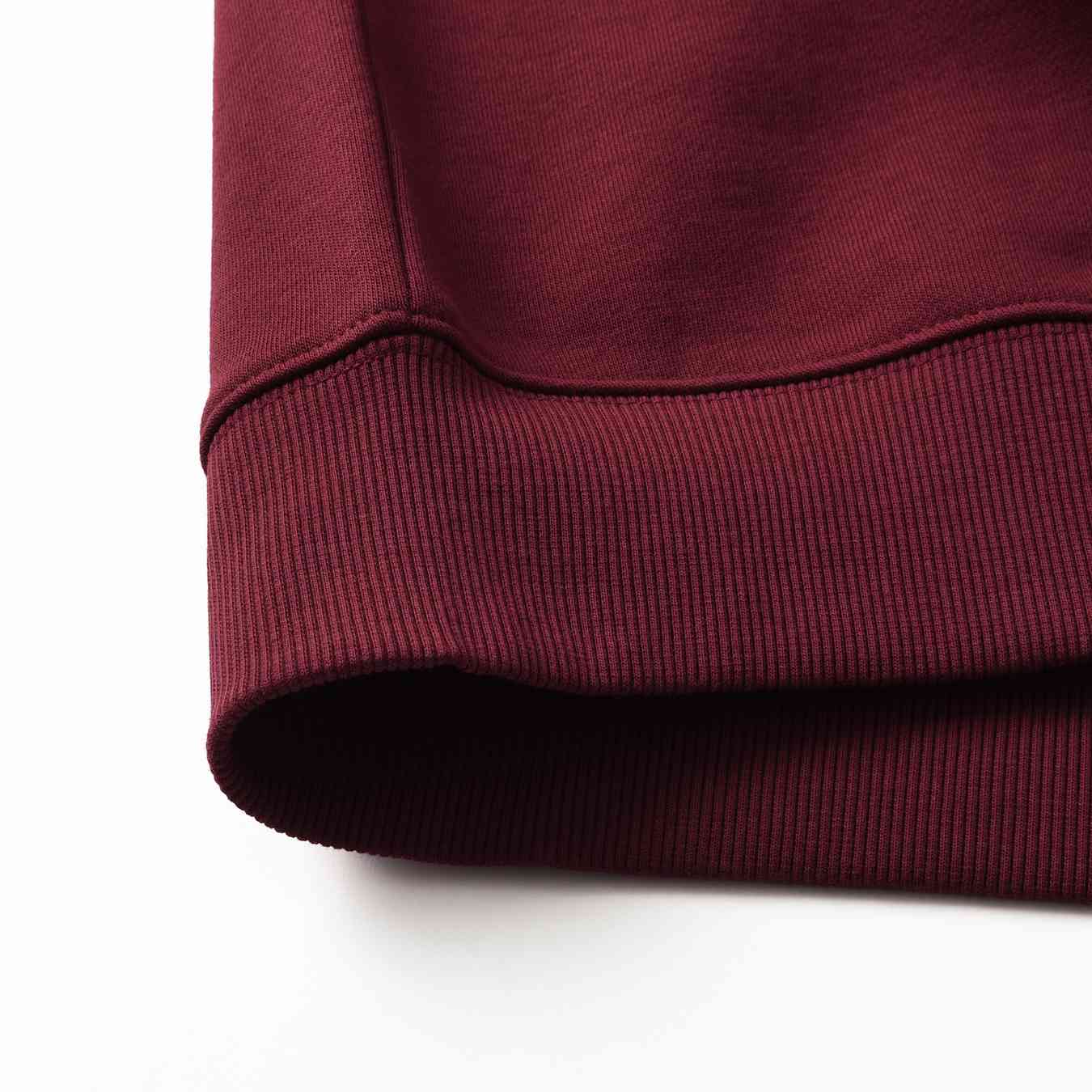 Men's Relaxed Fit Refined Casual Logo Print Sweatshirt - Red - Giordano Online