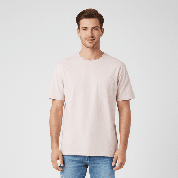 Men's Relaxed Fit Sorona Interlock Pocket Tee - Giordano Online
