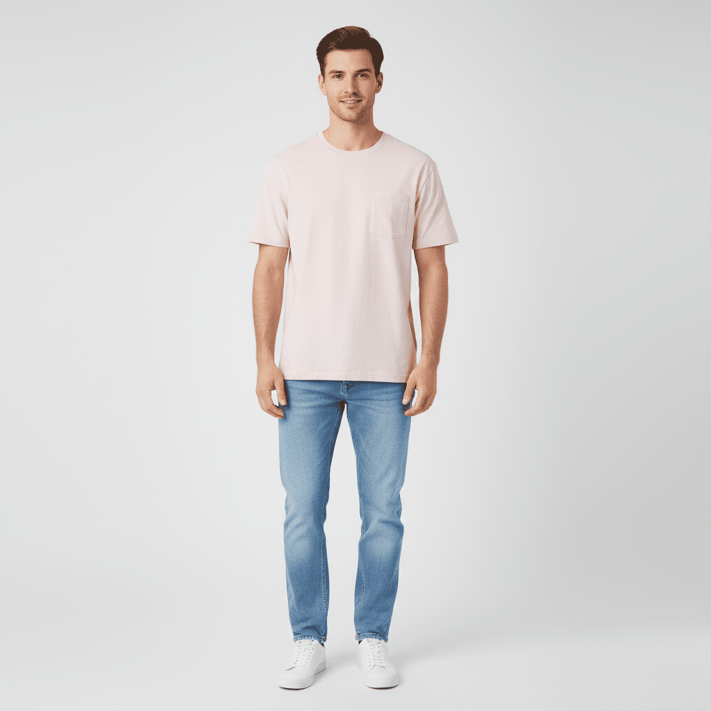 Men's Relaxed Fit Sorona Interlock Pocket Tee - Giordano Online