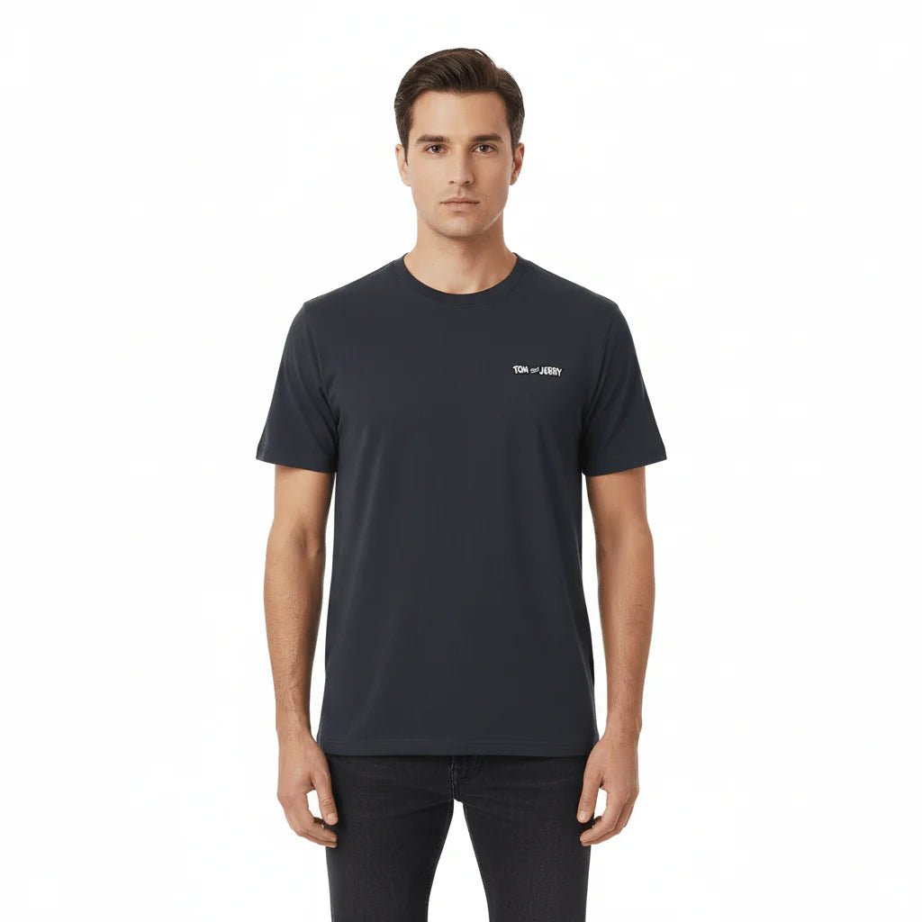 Men's Relaxed Fit Tom & Jerry Cotton Graphic Tee - Giordano Online