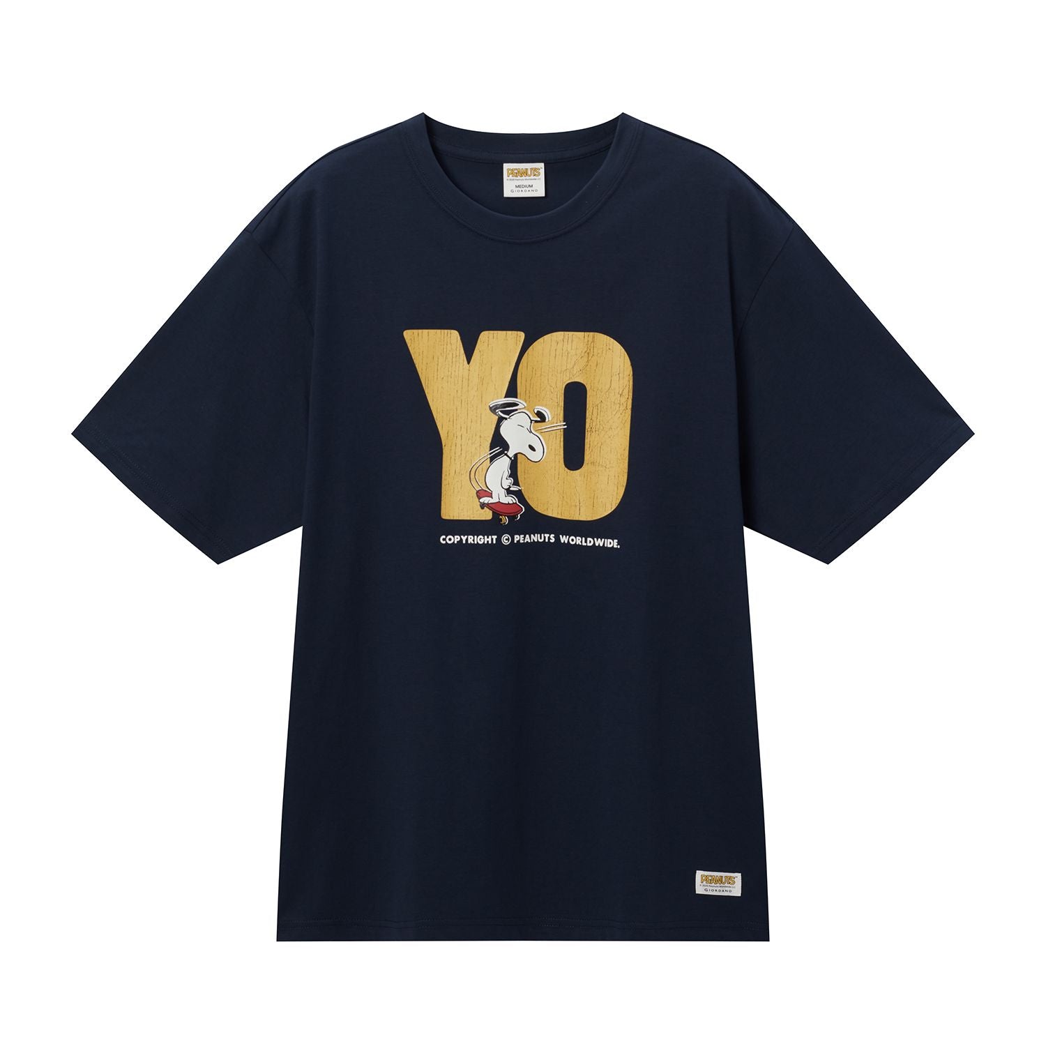 Men's Relaxed Snoopy Print Tee - Blue - Giordano Online