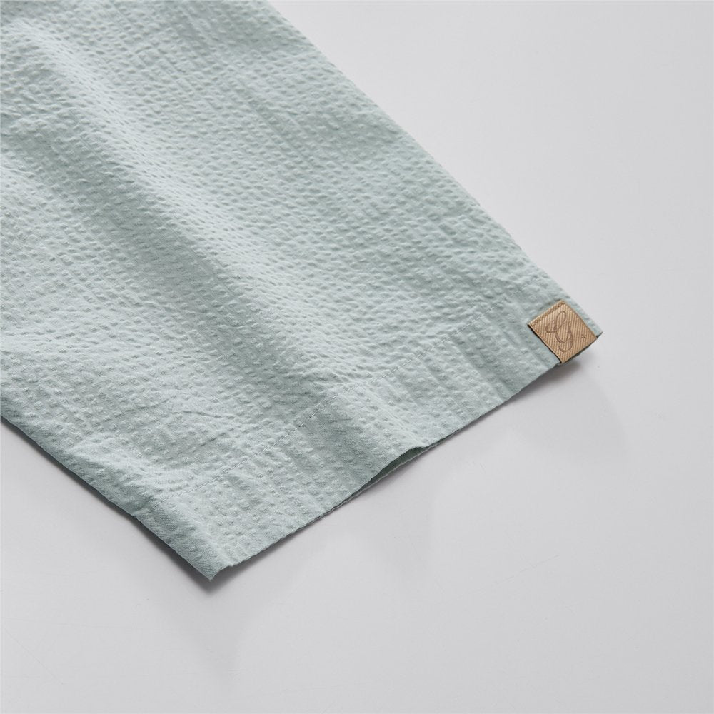 Men's Seersucker Half Sleeve Shirt - Giordano Online