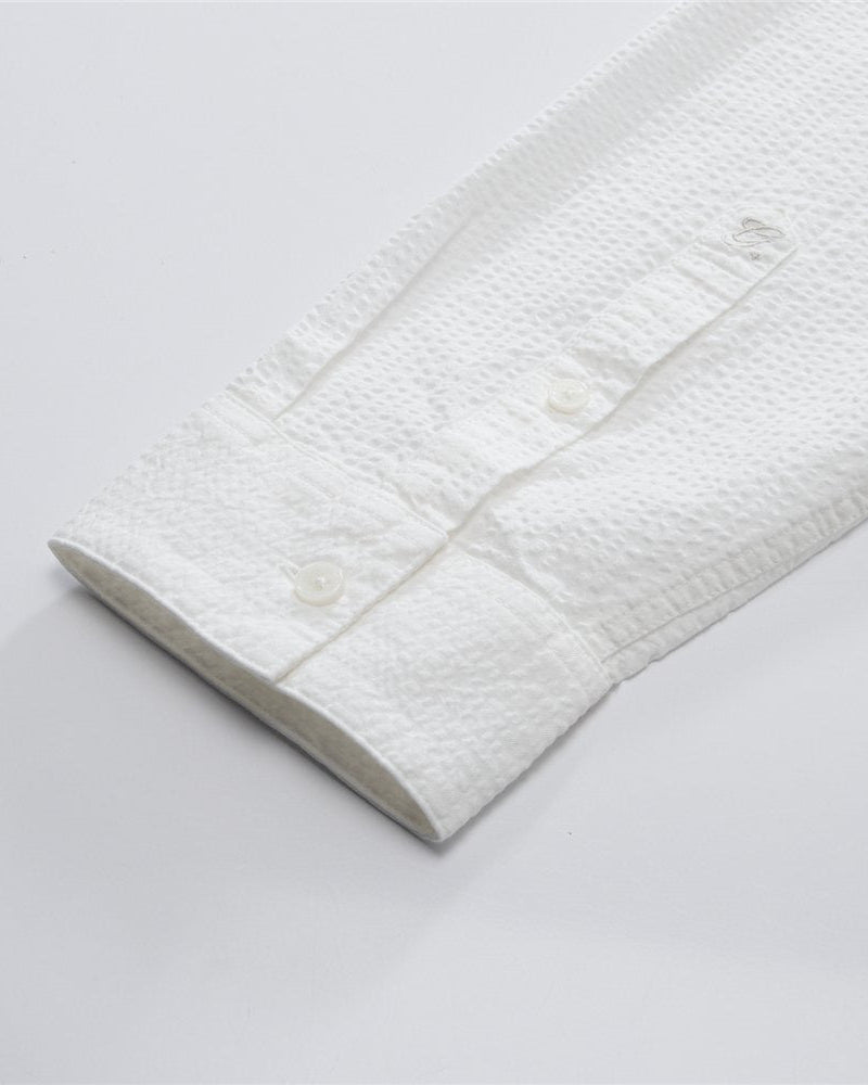 Men's Seersucker Relax Fit Shirt - Giordano Online