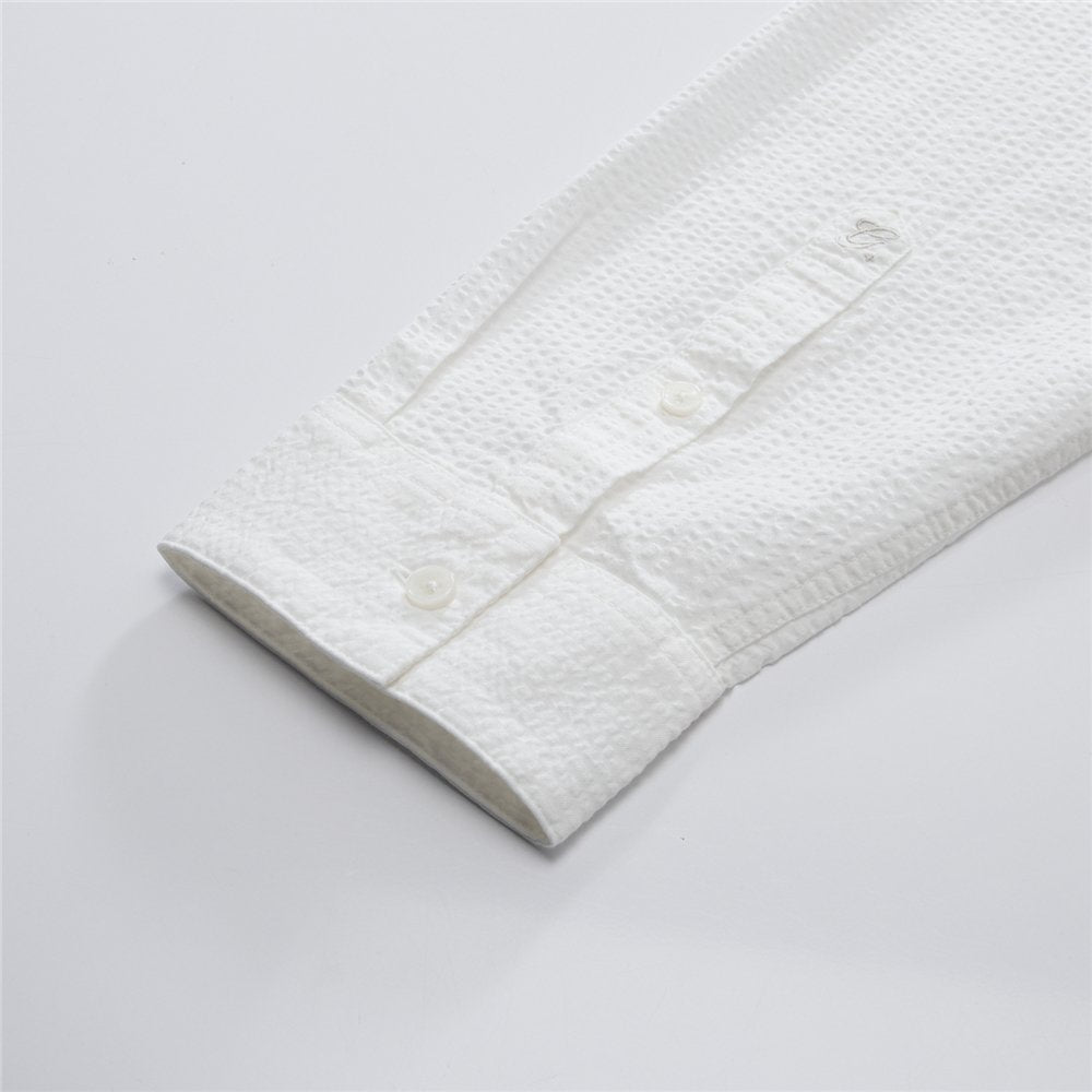 Men's Seersucker Relax Fit Shirt - Giordano Online