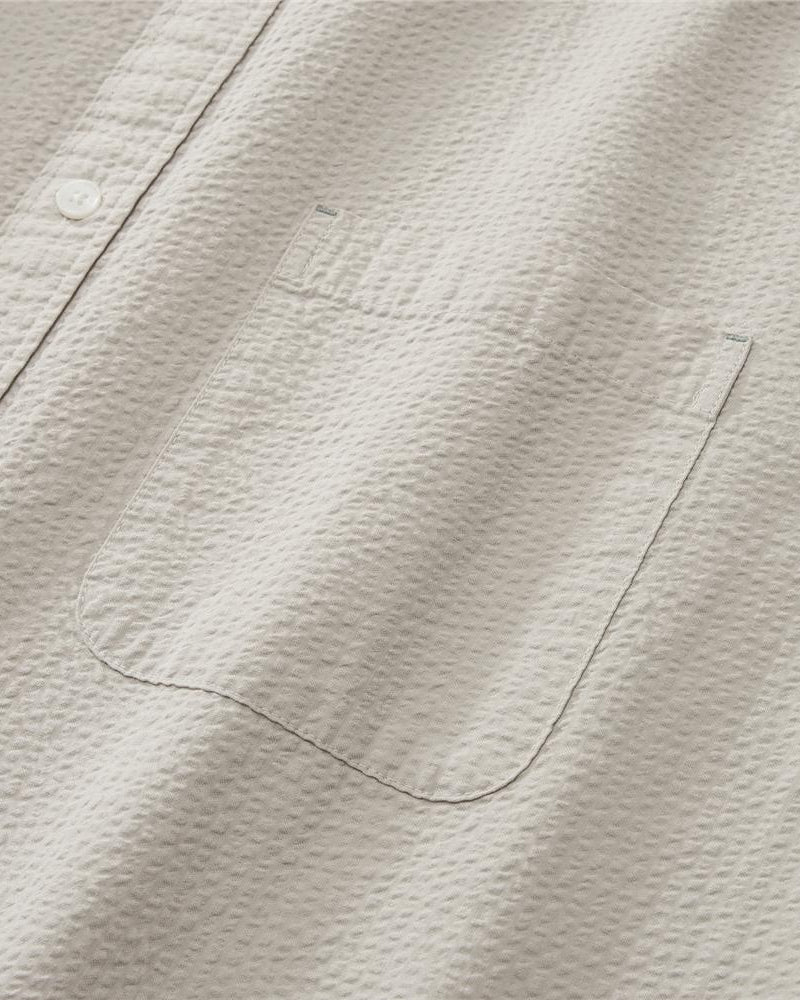 Men's Seersucker Relax Fit Shirt - Giordano Online