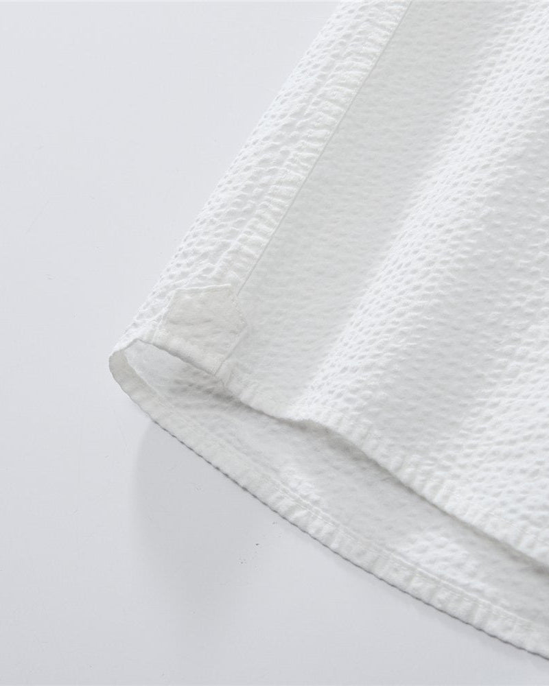 Men's Seersucker Relax Fit Shirt - Giordano Online