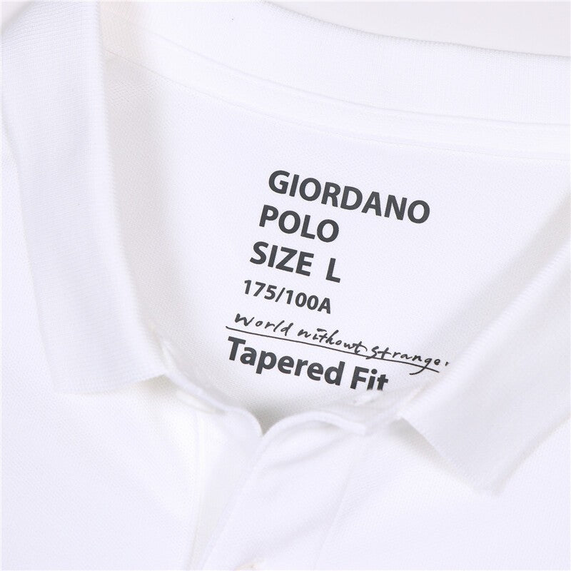 Men's Short Sleeve Slim Solid Polo - Giordano