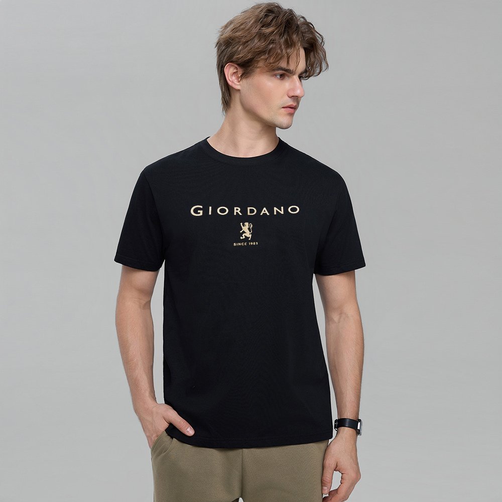 Men's Signature Print Tee - Giordano Online