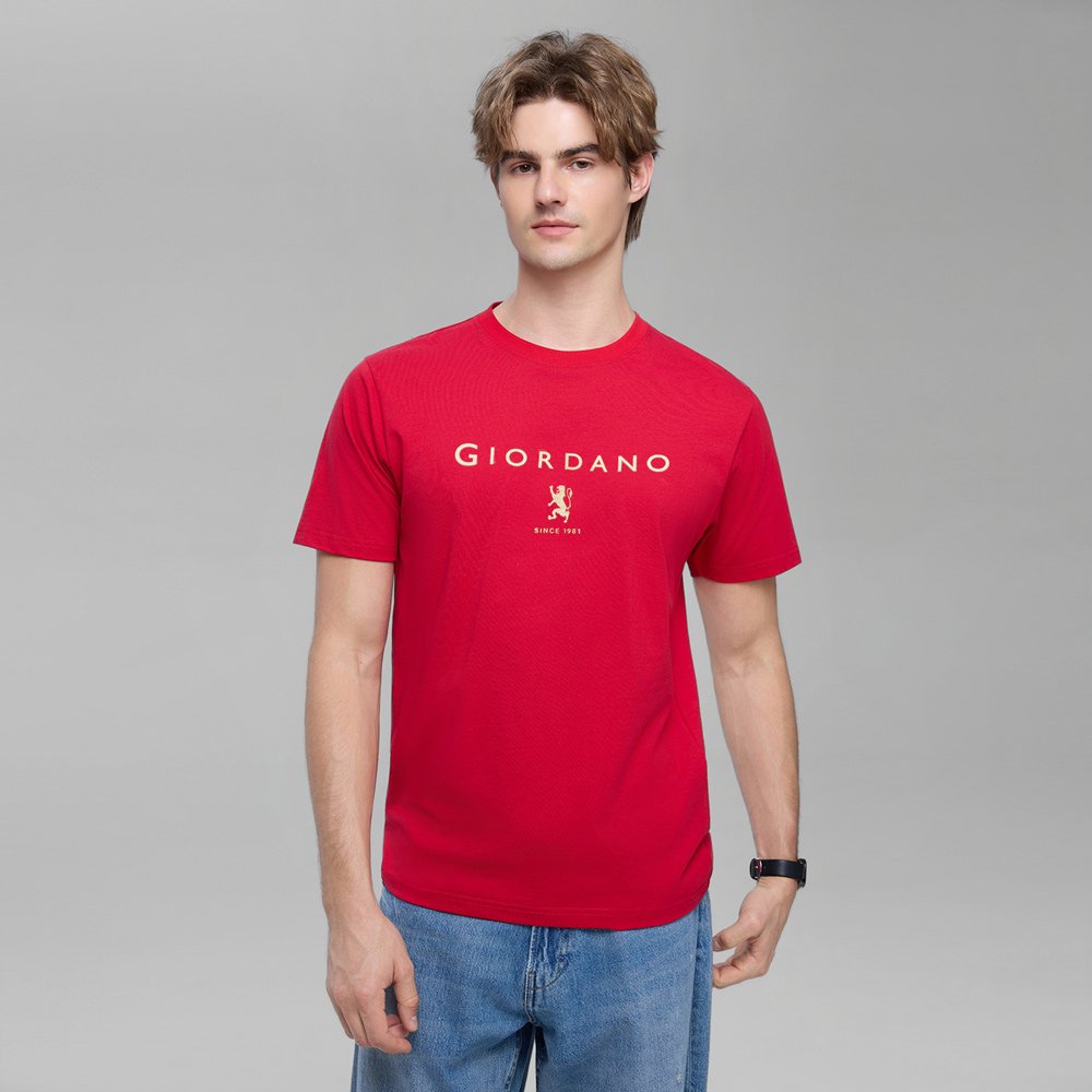 Men's Signature Print Tee - Giordano Online