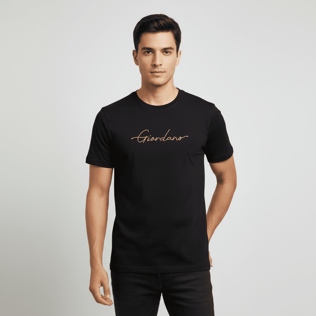 Men's Signature Print Tee - Giordano Online
