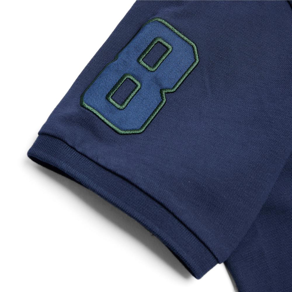 Men’s Slim Fit 3D Lion Embroidery Lycra Pique Polo - Giordano Online