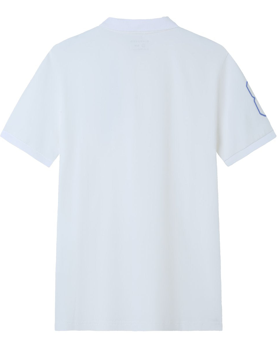 Men’s Slim Fit 3D Lion Embroidery Lycra Pique Polo - Giordano Online