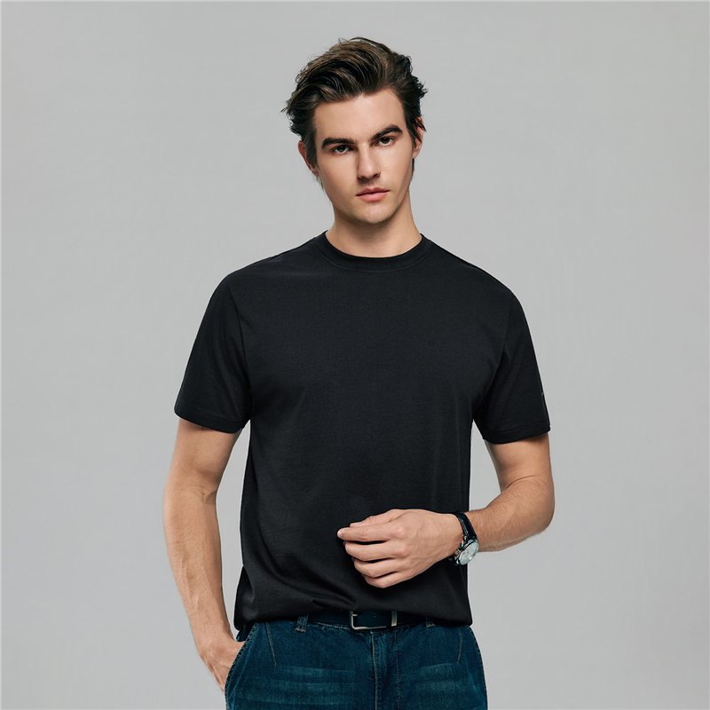 Men’s Slim Fit Cotton Crew Neck Tee - Giordano Online