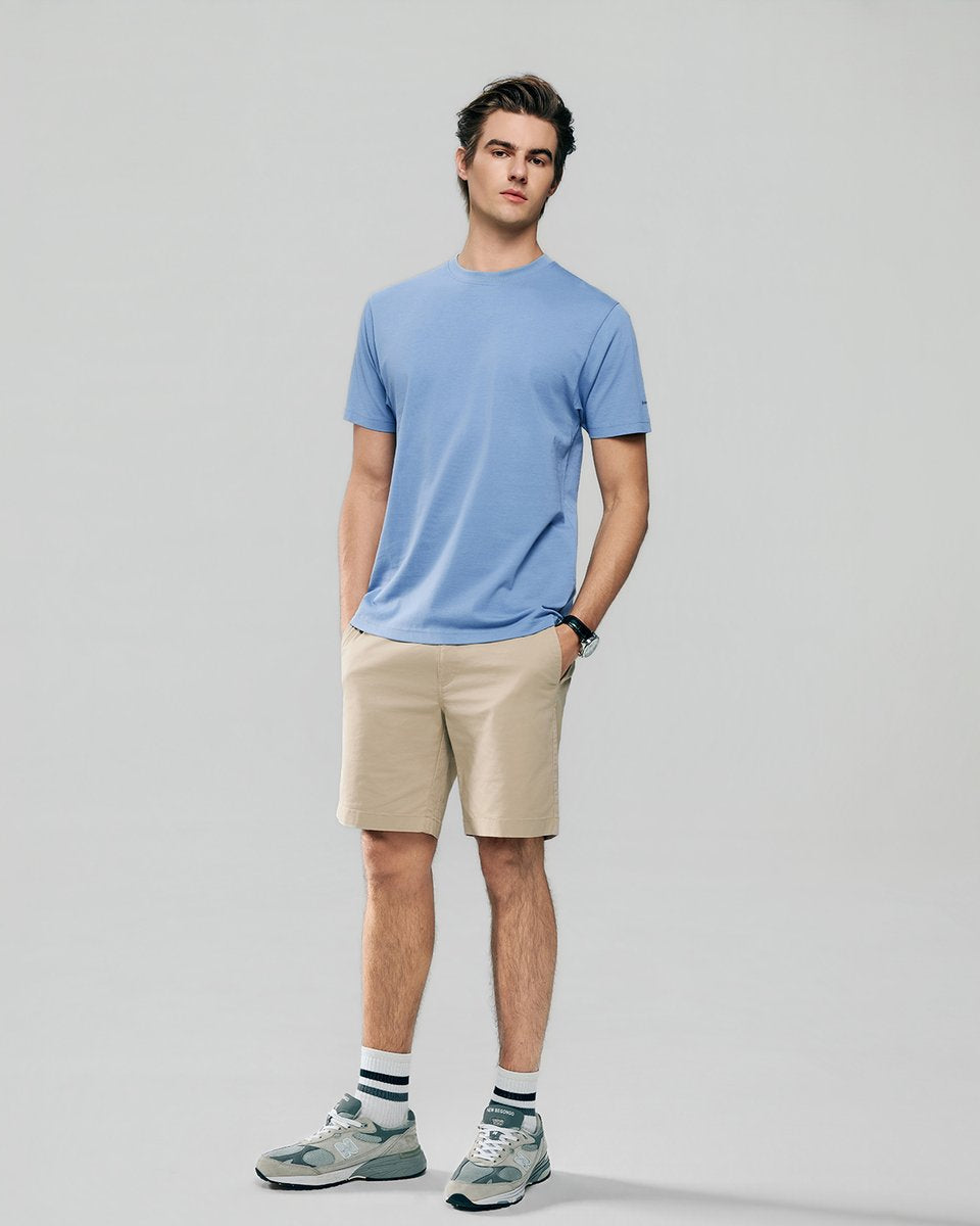 Men’s Slim Fit Cotton Crew Neck Tee - Giordano Online