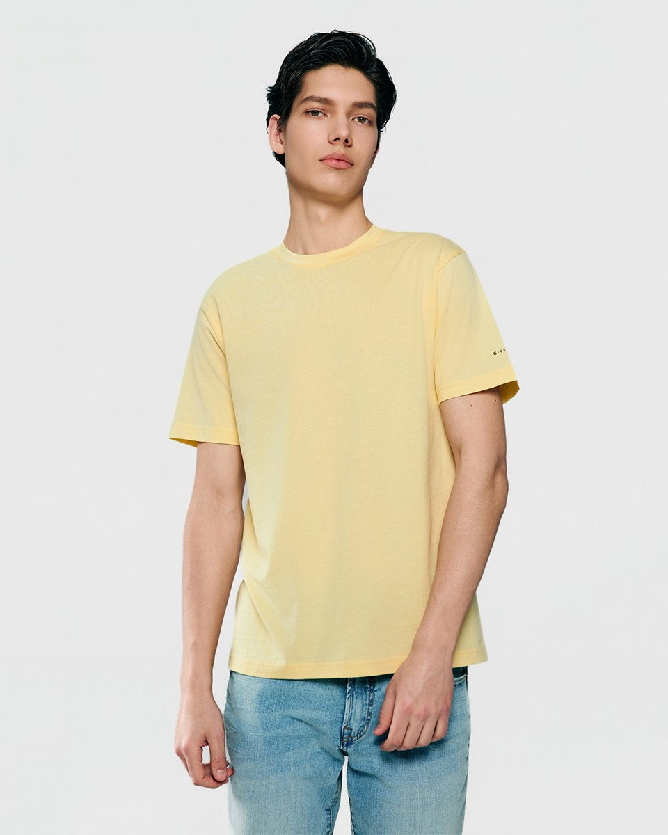 Men’s Slim Fit Cotton Crew Neck Tee - Giordano Online