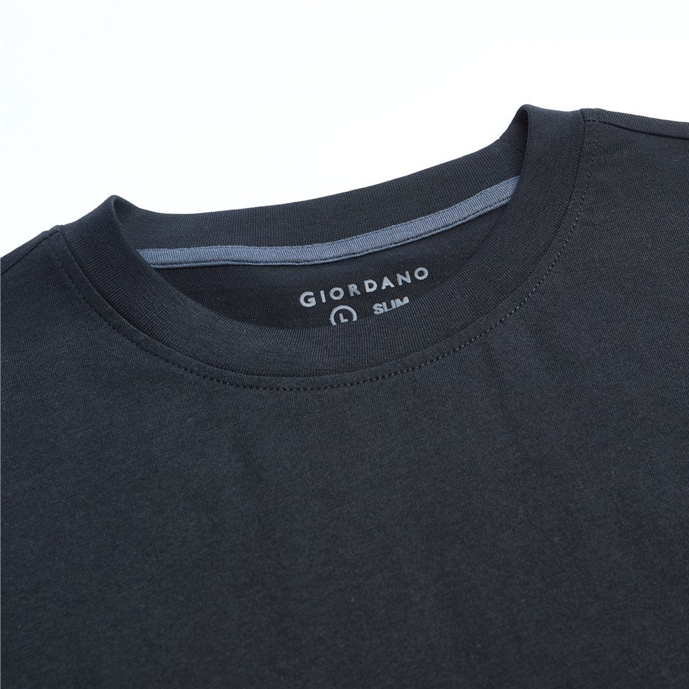 Men’s Slim Fit Cotton Crew Neck Tee - Giordano Online