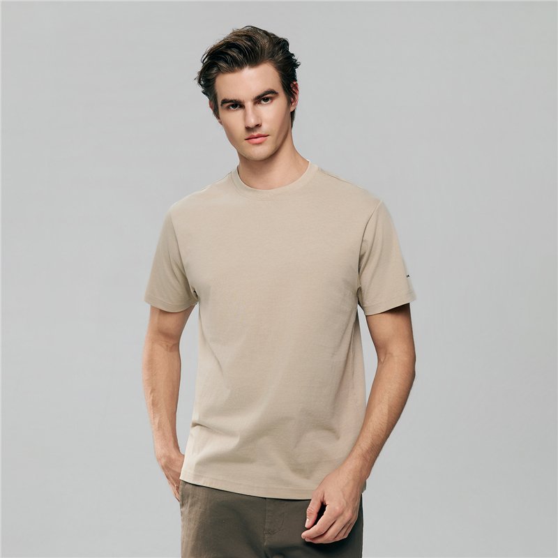 Men’s Slim Fit Cotton Crew Neck Tee - Giordano Online