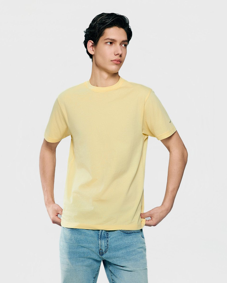 Men’s Slim Fit Cotton Crew Neck Tee - Giordano Online
