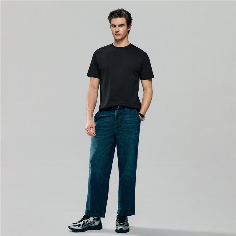 Men’s Slim Fit Cotton Crew Neck Tee - Giordano Online