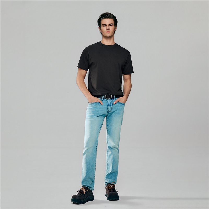 Men’s Slim Fit Cotton Crew Neck Tee - Giordano Online