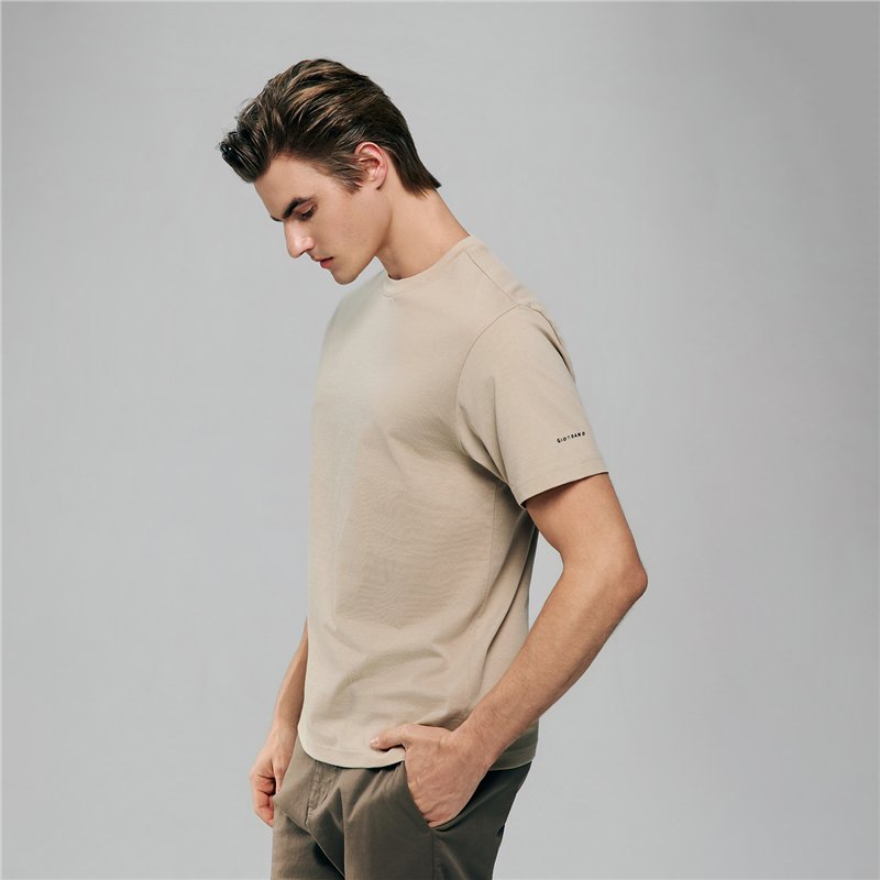 Men’s Slim Fit Cotton Crew Neck Tee - Giordano Online