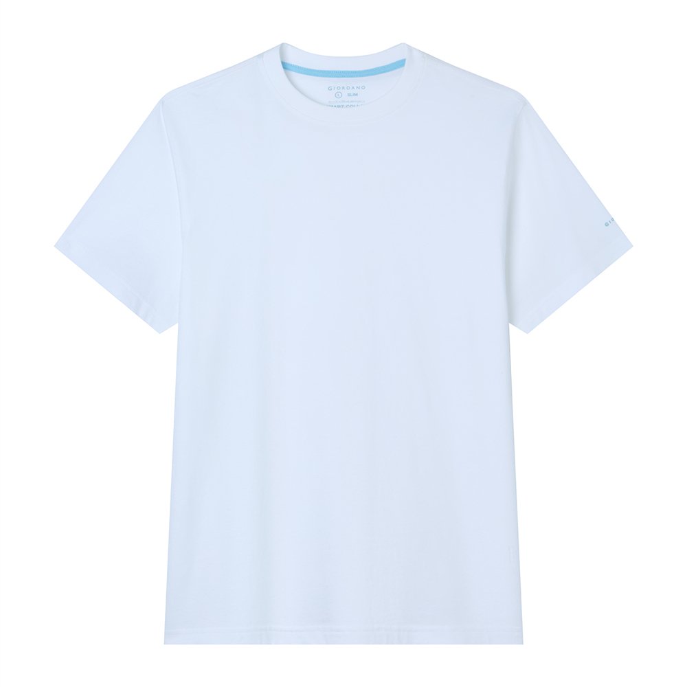 Men’s Slim Fit Cotton Crew Neck Tee - Giordano Online