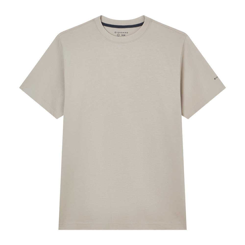 Men’s Slim Fit Cotton Crew Neck Tee - Giordano Online