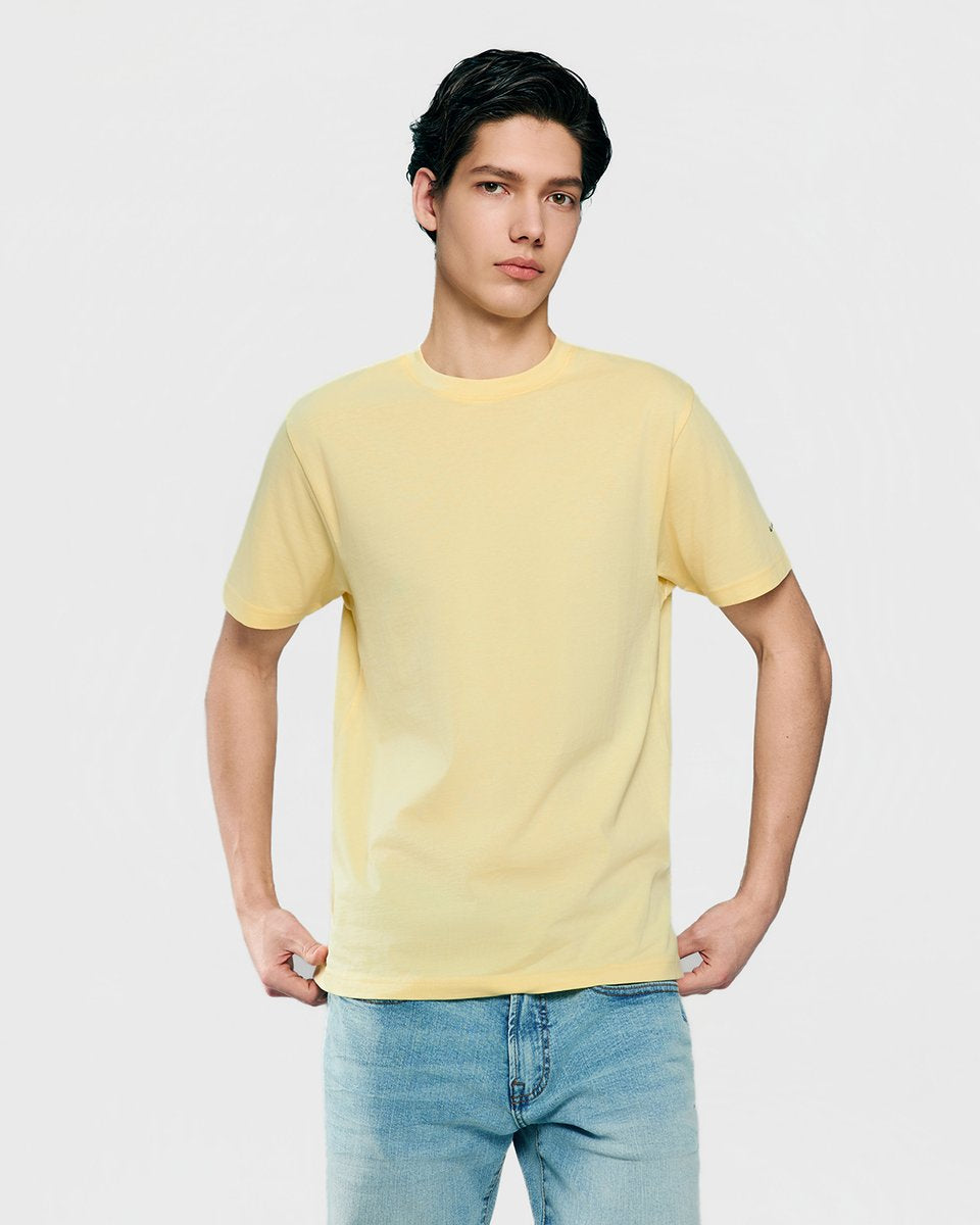 Men’s Slim Fit Cotton Crew Neck Tee - Giordano Online