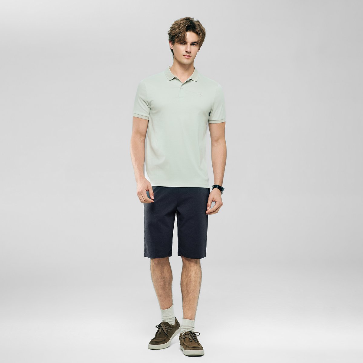 Men’s Slim Fit Liquid Touch Cotton Interlock Polo - Giordano Online