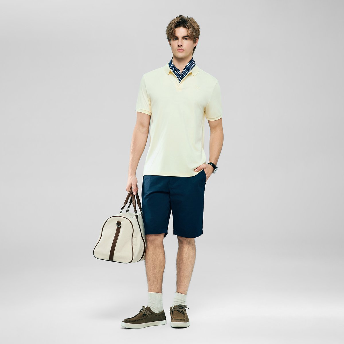 Men’s Slim Fit Liquid Touch Cotton Interlock Polo - Giordano Online