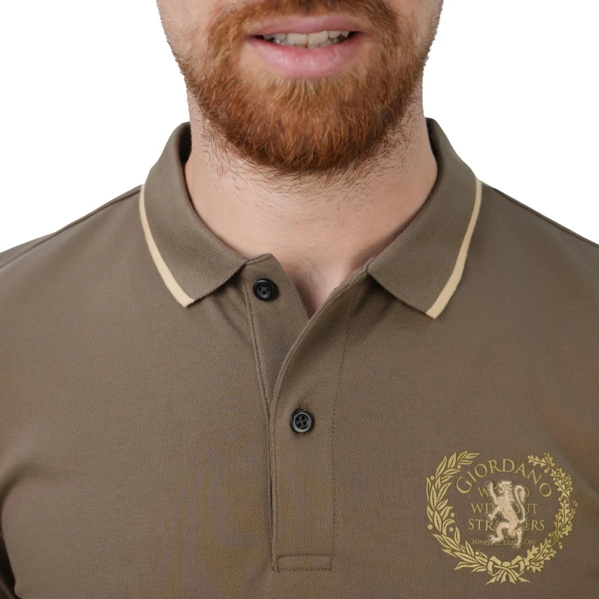 Men's Slim Fit Pique Polo Shirt - Giordano Online