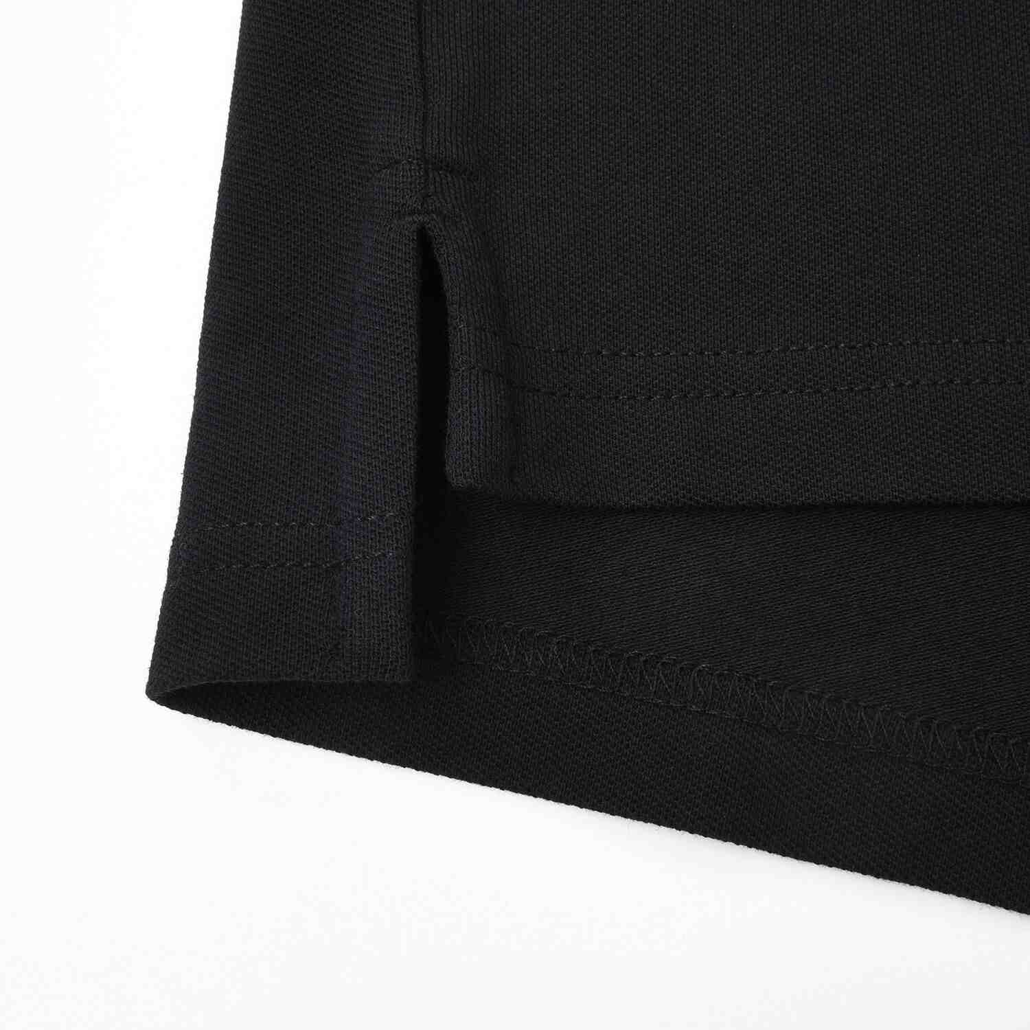 Men's Slim Fit Pique Polo Shirt - Black - Giordano Online