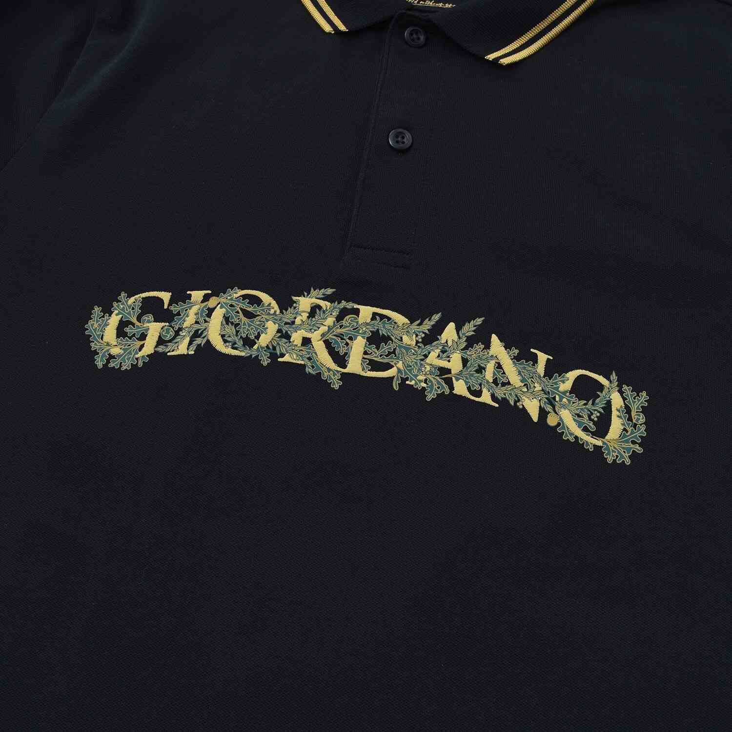 Men's Slim Fit Pique Polo Shirt - Black - Giordano Online
