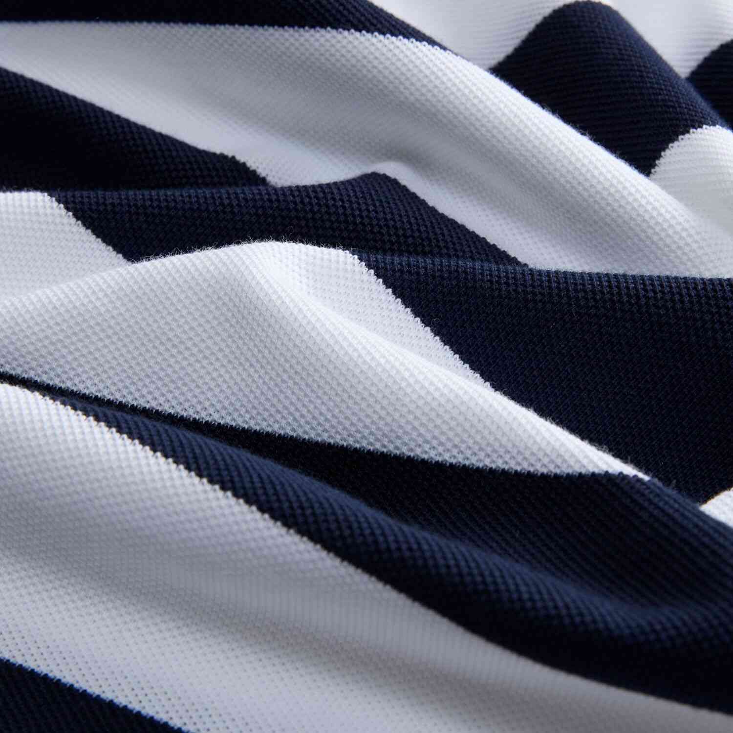 Men’s Slim Fit Striped Cotton Pique Polo Shirt | Korea Collection - Giordano