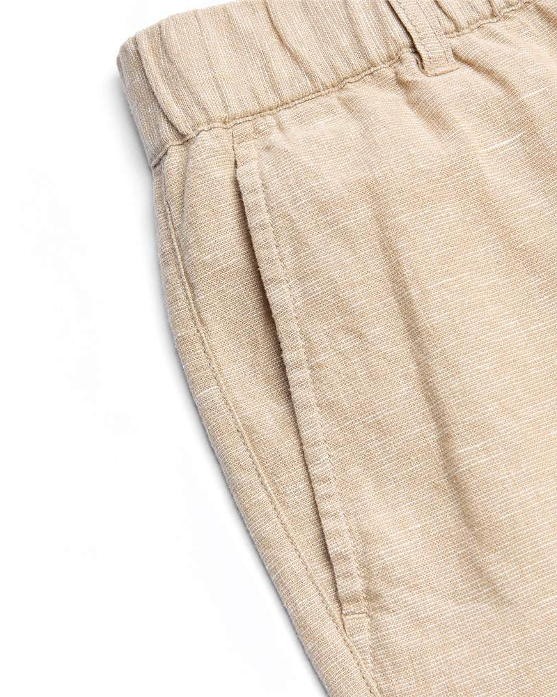 Men's Slim Linen Cotton Bermuda Shorts - Giordano Online