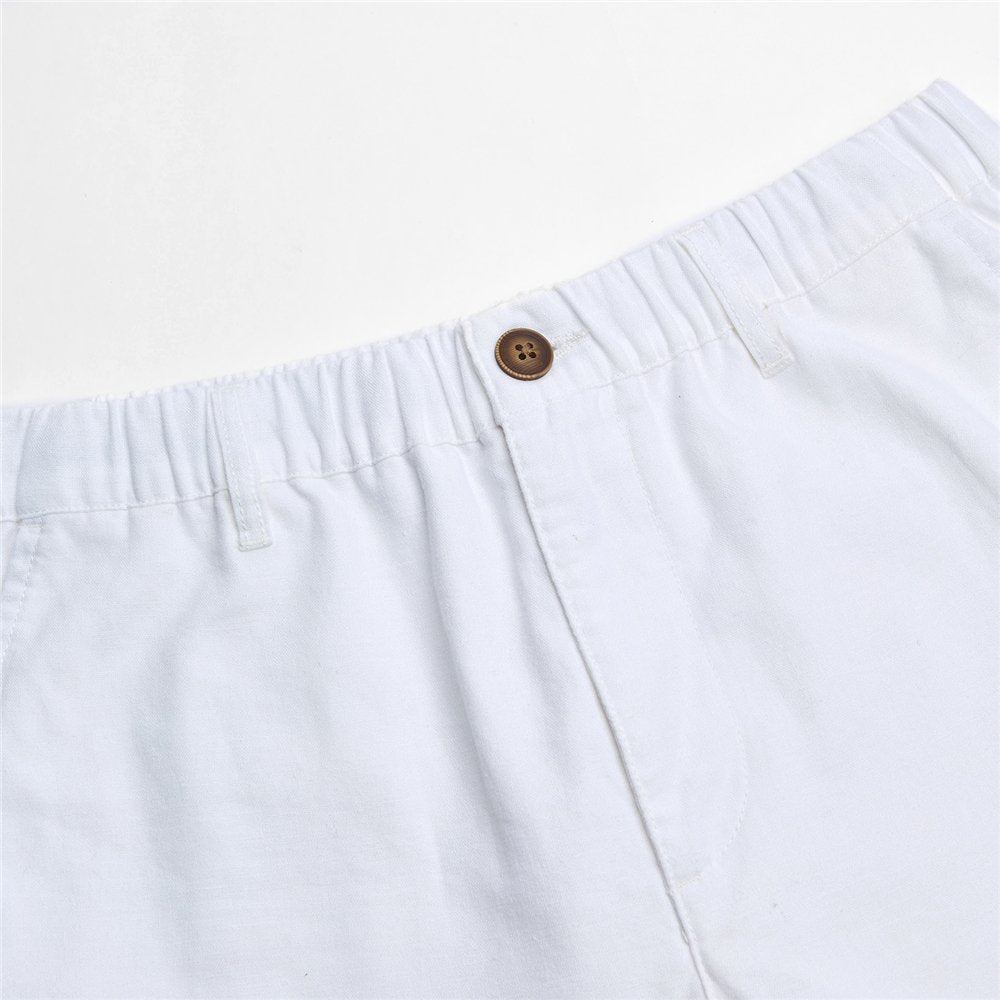Men's Slim Taper Linen Cotton Khakis - Giordano Online