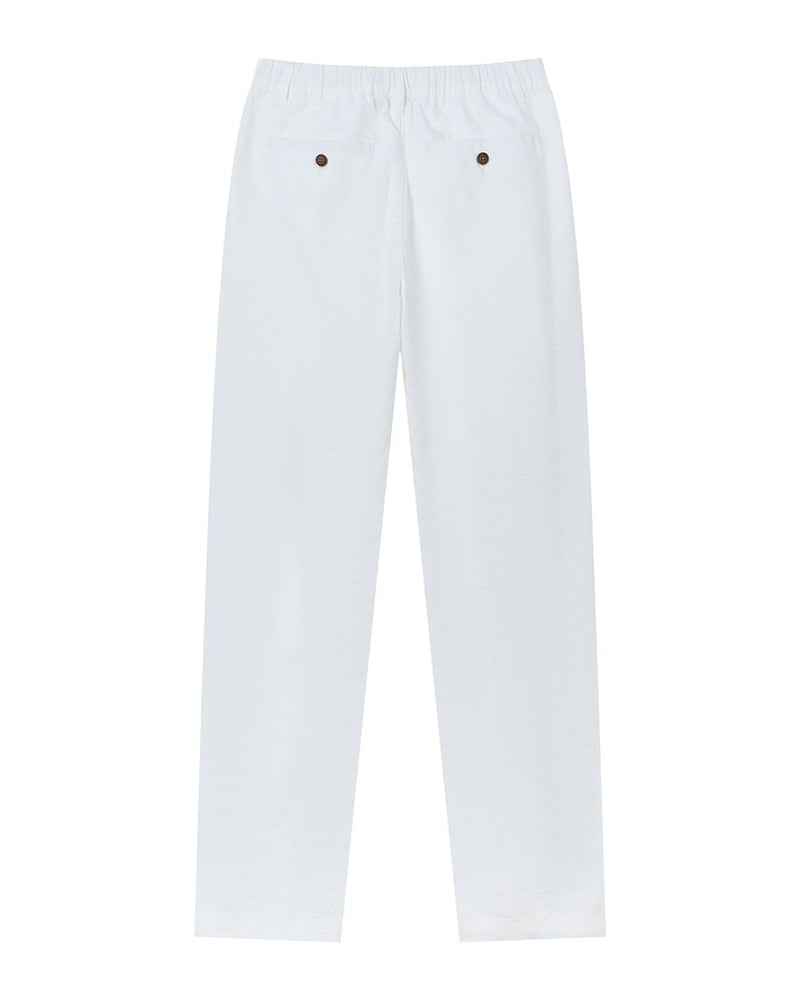 Men's Slim Taper Linen Cotton Khakis - Giordano Online